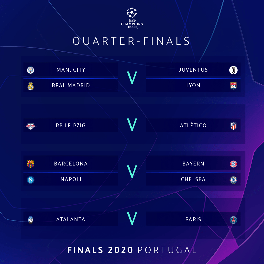 Champions League draw & schedule final tournament